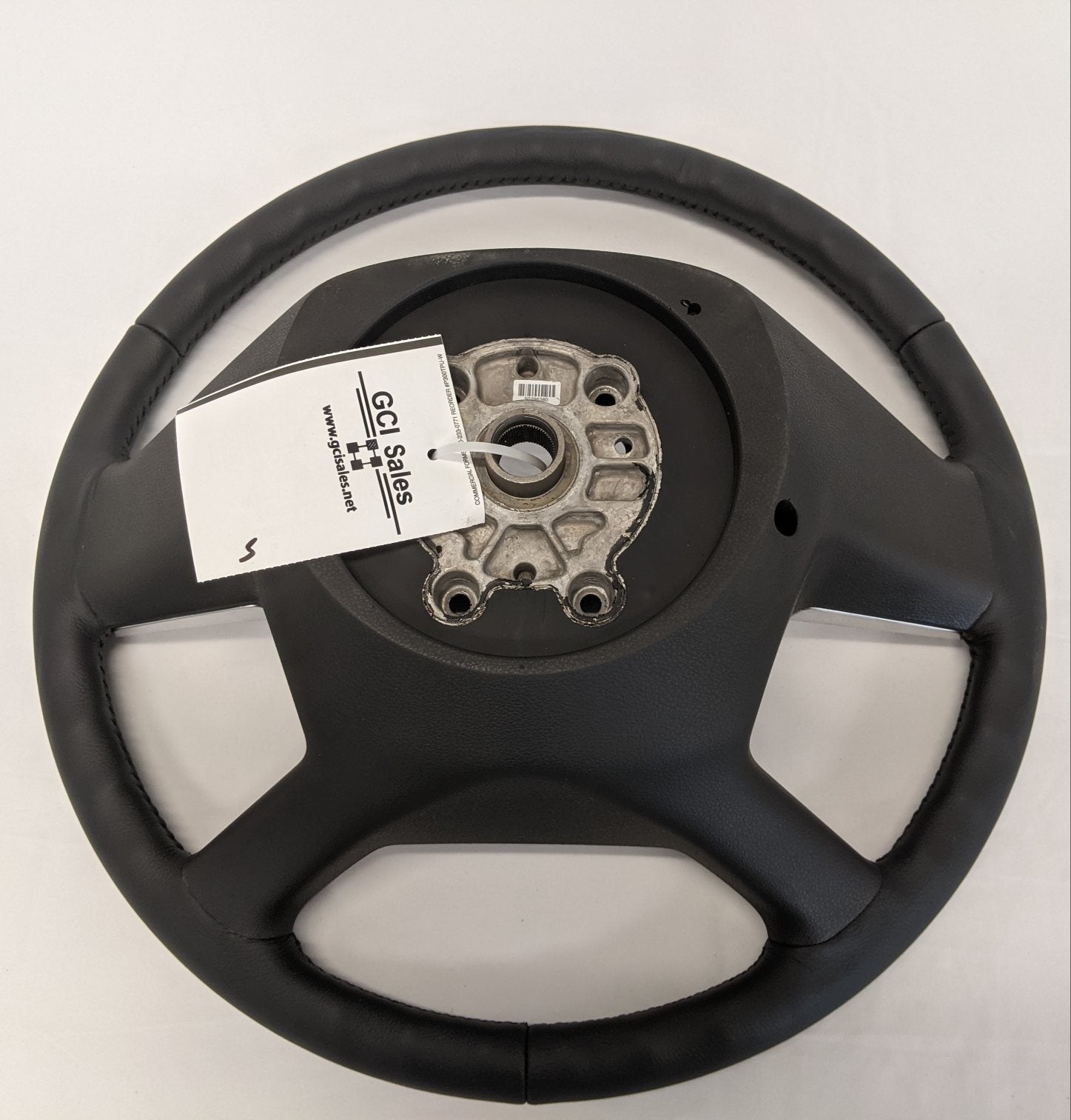 Used Freightliner Chrome Switch Leather Steering Wheel - P/N  A14-19802-002 (6816128008278)