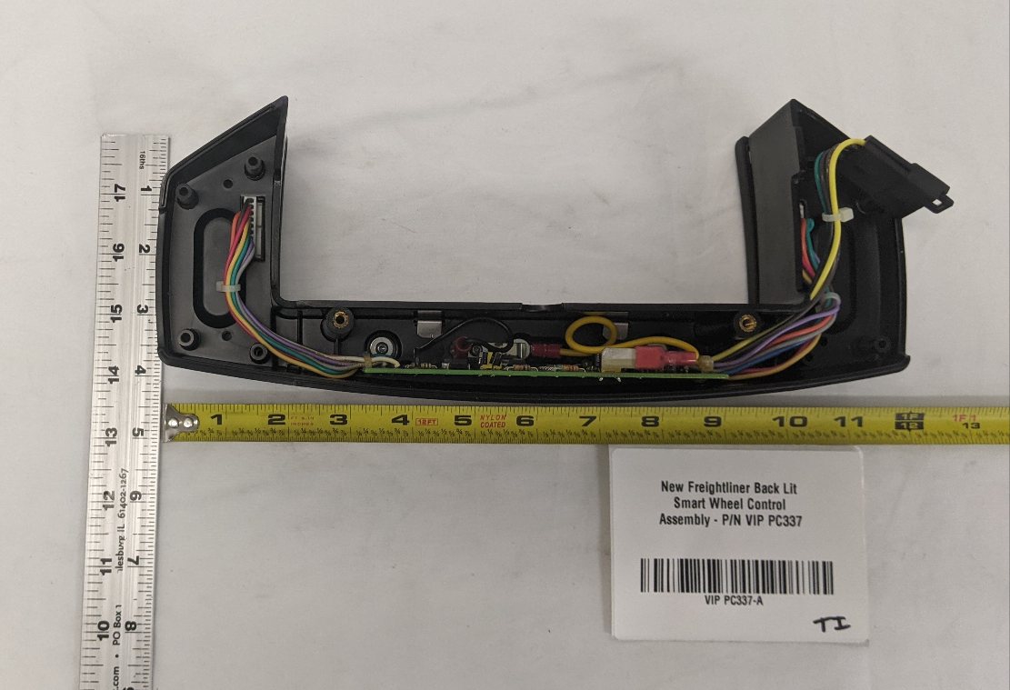 Freightliner Back Lit Smart Wheel Control Assembly - P/N VIP PC337