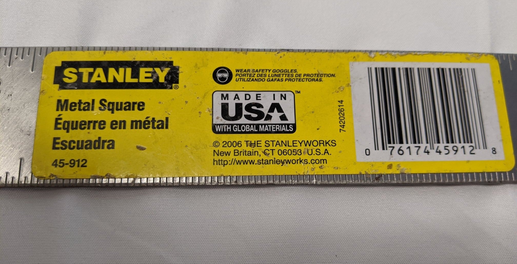 Stanley Carpenter Squares - 24" & 12" Framing Squares, 45-011 & 45-912, Lot of 6