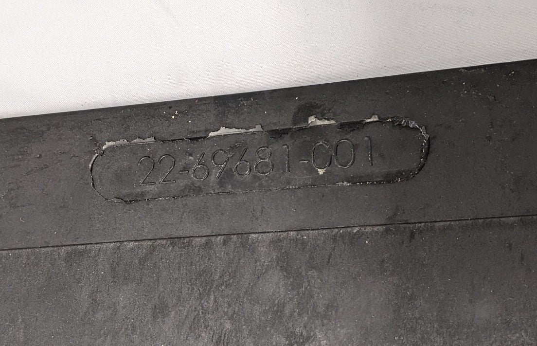 Western Star 22" Straight Rubber Battery Box Mud Flap w/ Logo - P/N 22-69681-001