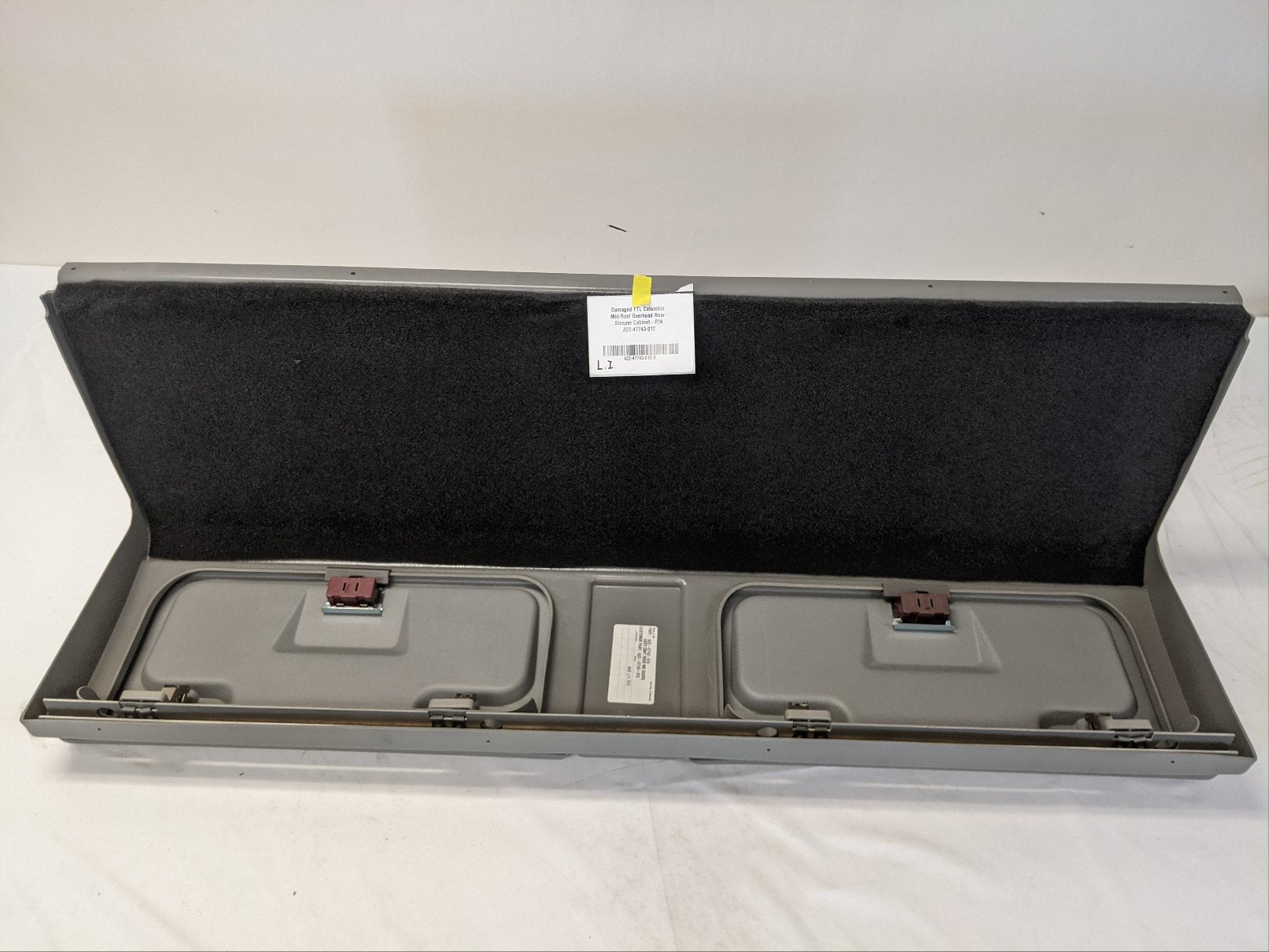 Damaged FTL Columbia Mid-Roof Overhead Rear Sleeper Cabinet - P/N A22-47743-012