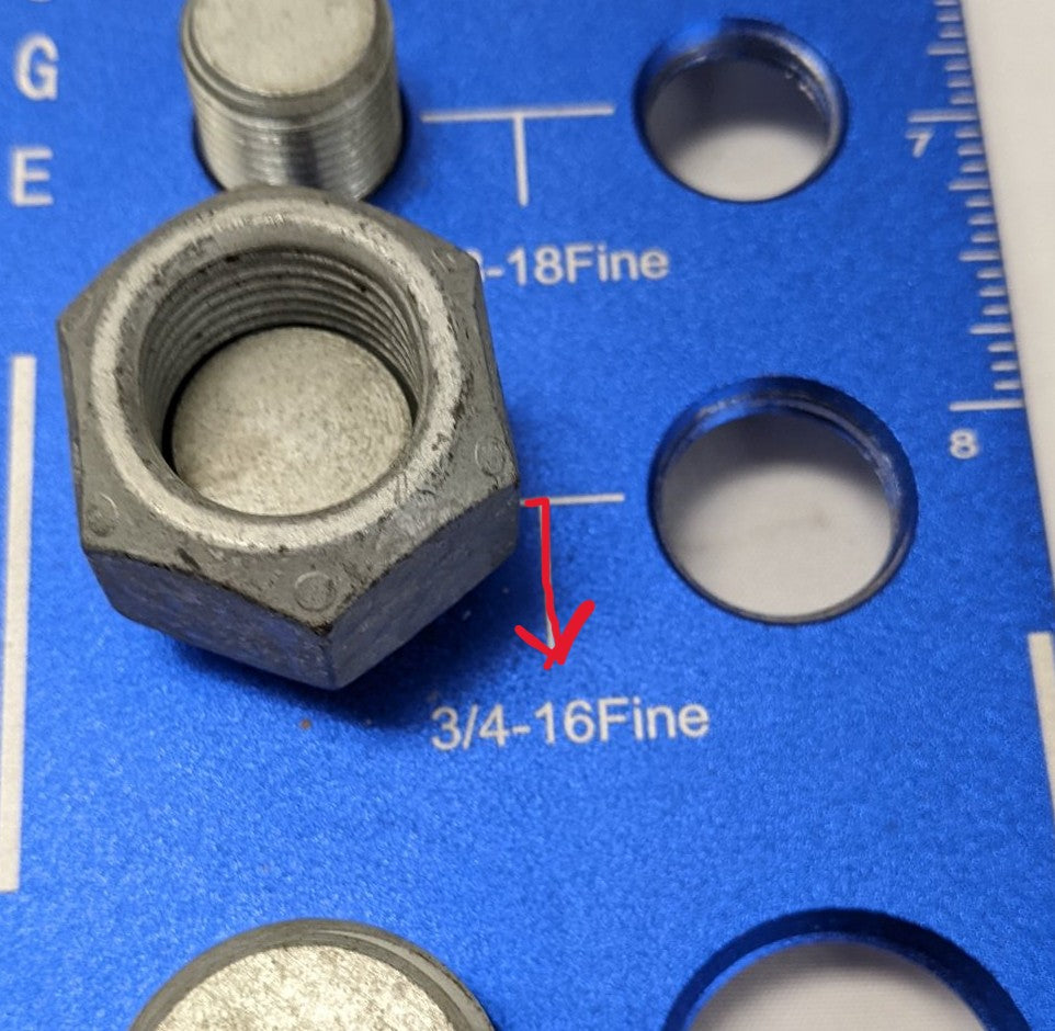 Lot/30 3/4"-16 Fine Thread Grade 5 Galvanized Nuts