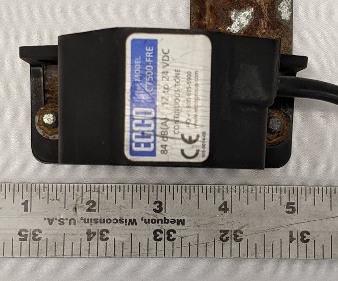 ECCO CT500-FRE Continuous Tone Backup Alarm 12-24V Used