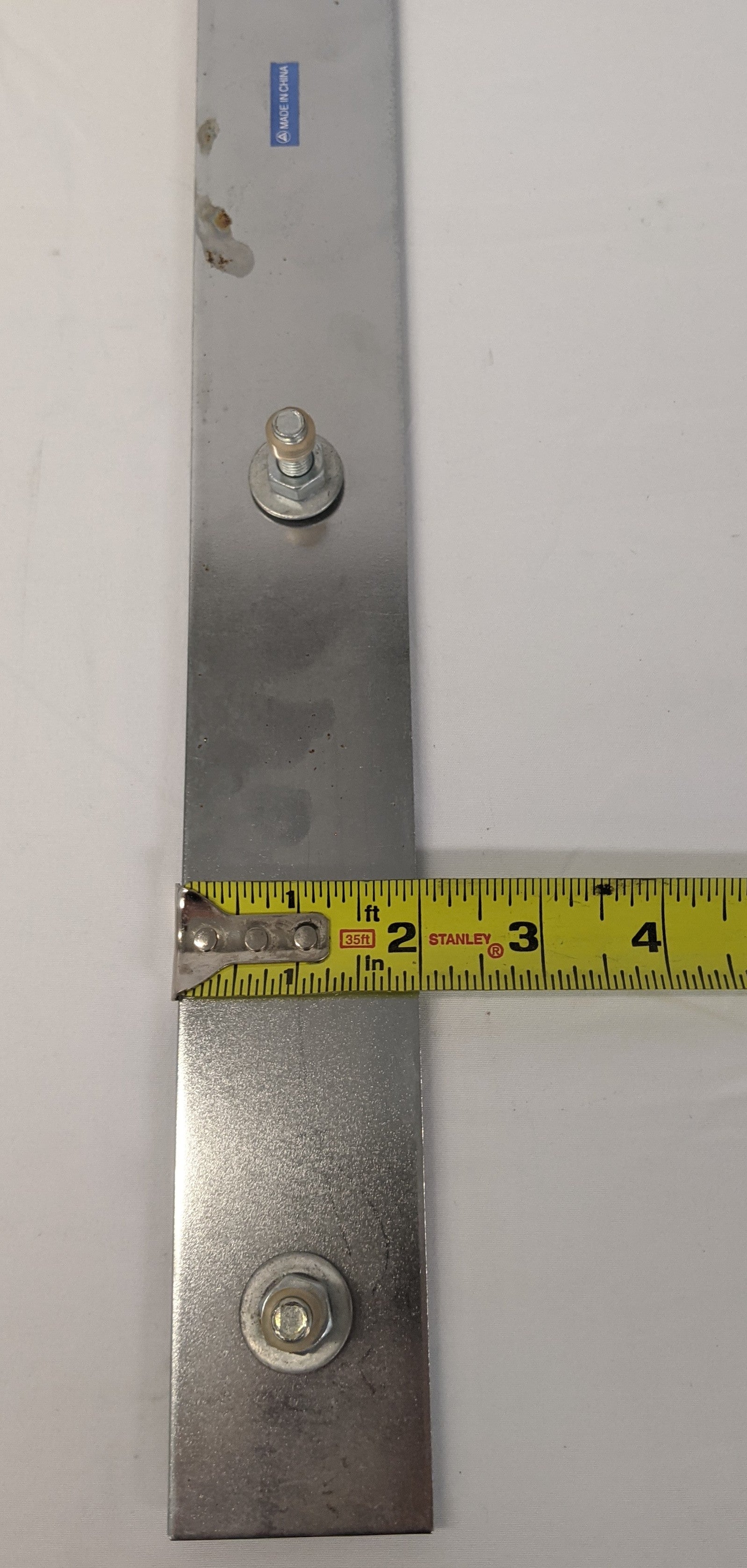 Alliance Chrome 24" x 2" Top Mud Flap Bolt Thru Mounting Plate (10126989001020)