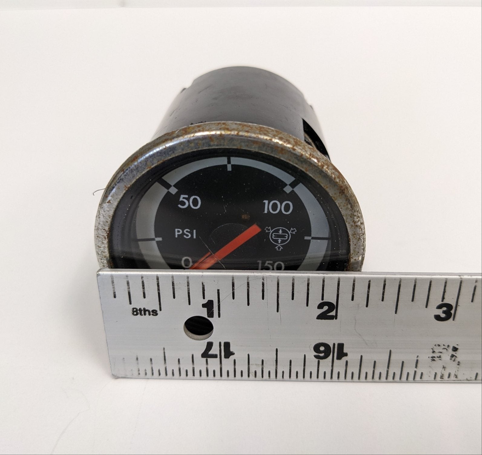 *Rust* Freightliner Columbia Rear Suspension Air Pressure Gauge -PN 22-53812-110 (10098574885180)