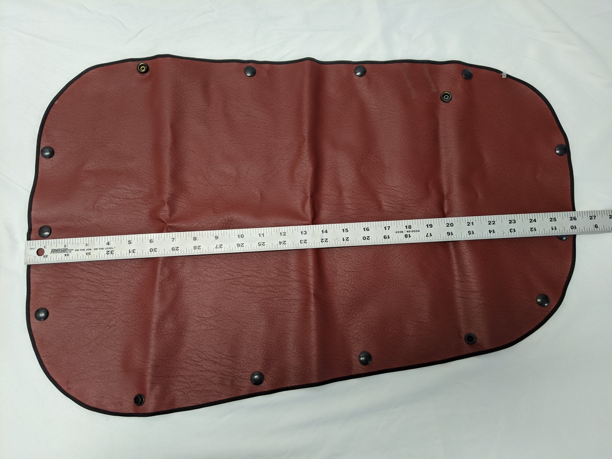 Freightliner RH Red Walk Thru Side Window Curtain - P/N W18-00018-015