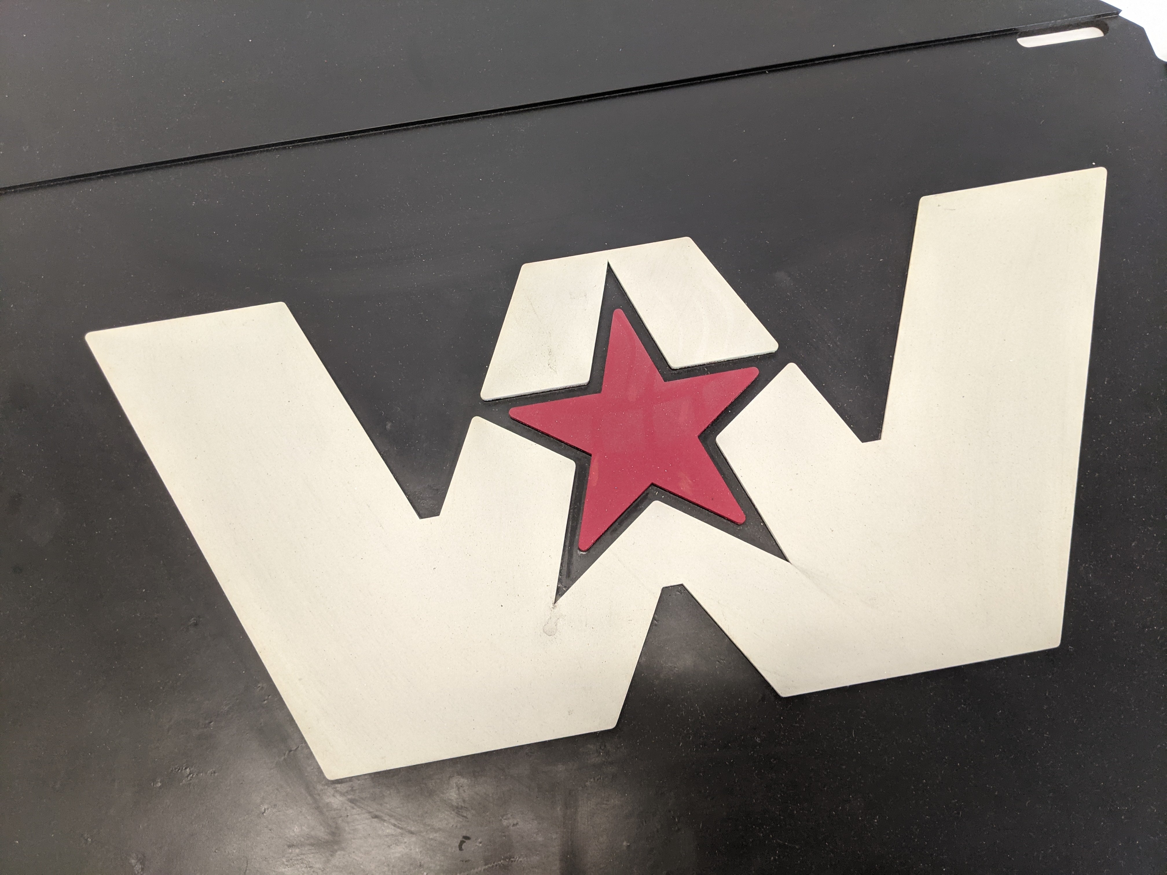 Western Star RH 24 Inch Rear Wheel Mud Flap w/ Logo - P/N  22-81067-010 (10140322562364)