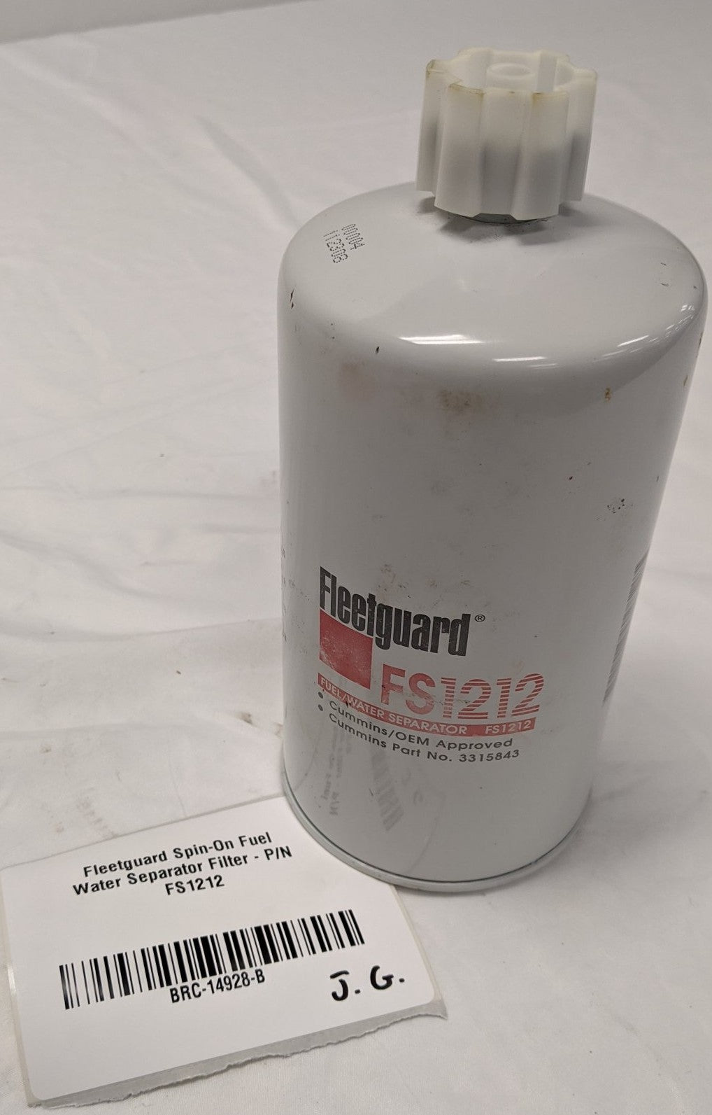 Fleetguard Spin-On Fuel Water Separator Filter - P/N FS1212