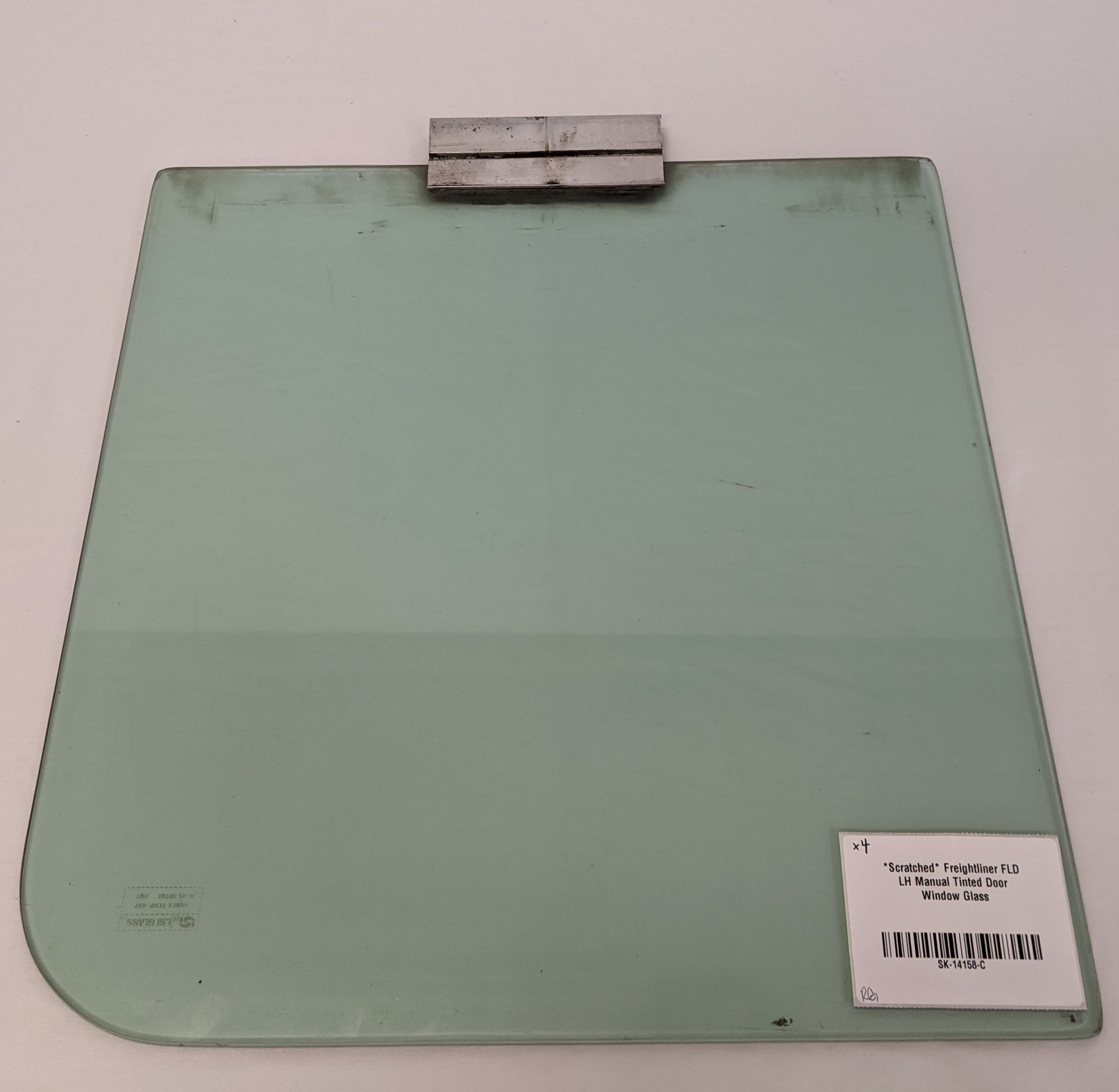 *Scratched* Freightliner FLD LH Manual Tinted Door Window Glass-P/N 18-17450-001 (10098485068092)