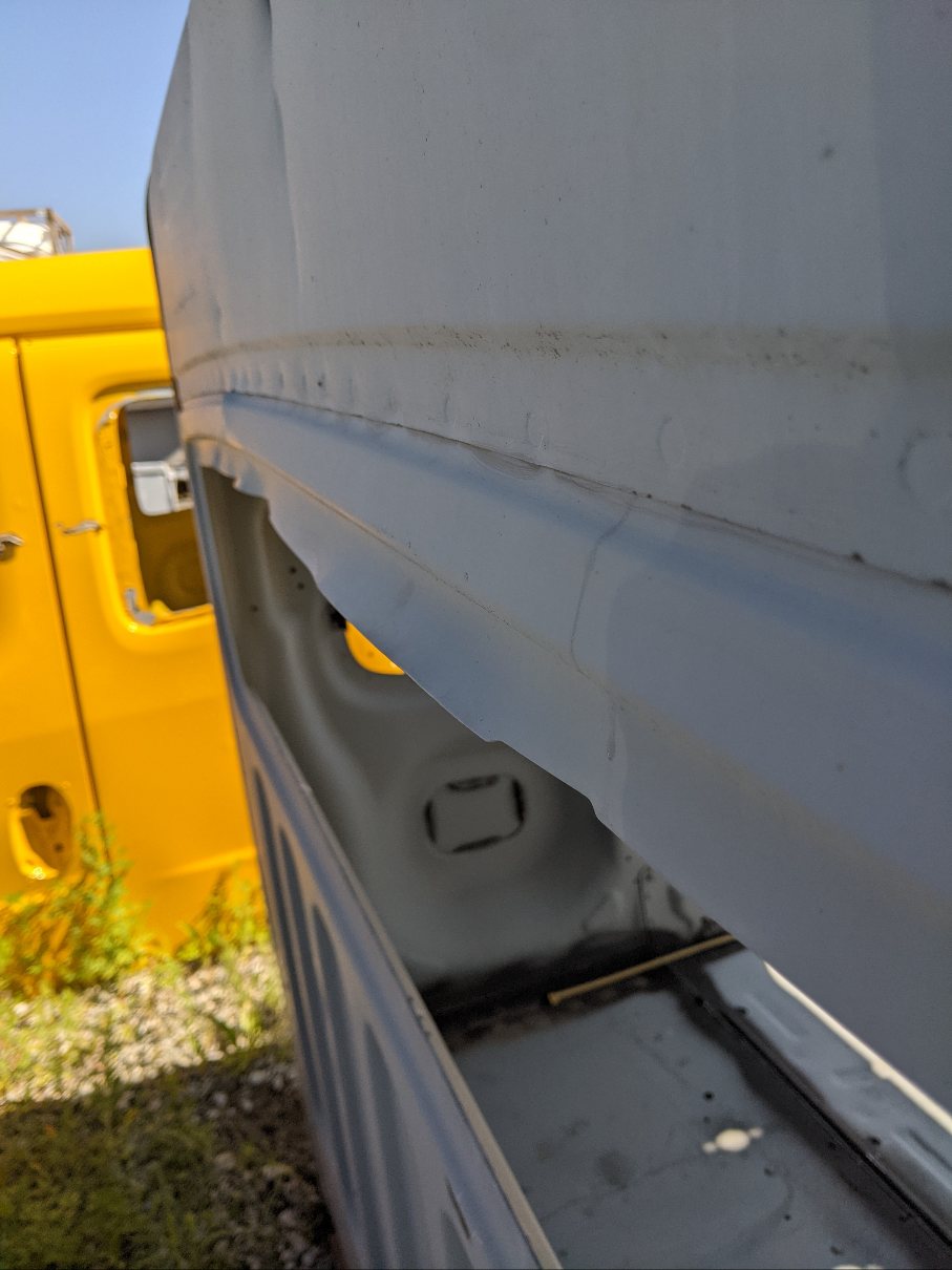 Damaged Freightliner M2 Extended Cab Shell