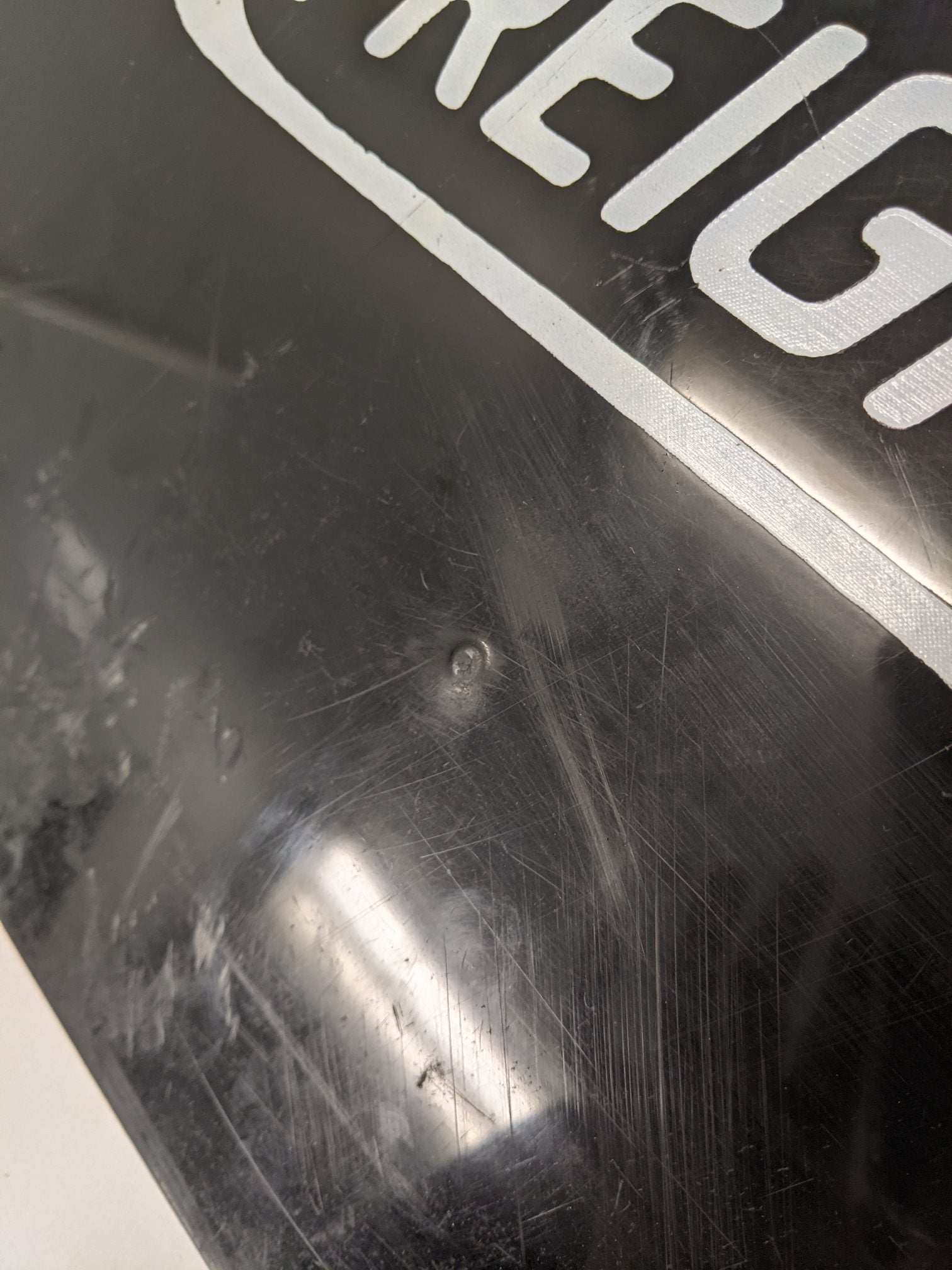 *Scratched* Freightliner RH Rear 24" Mitered Mud Flap w/ Logo - P/N 22-79217-220 (10131185762620)