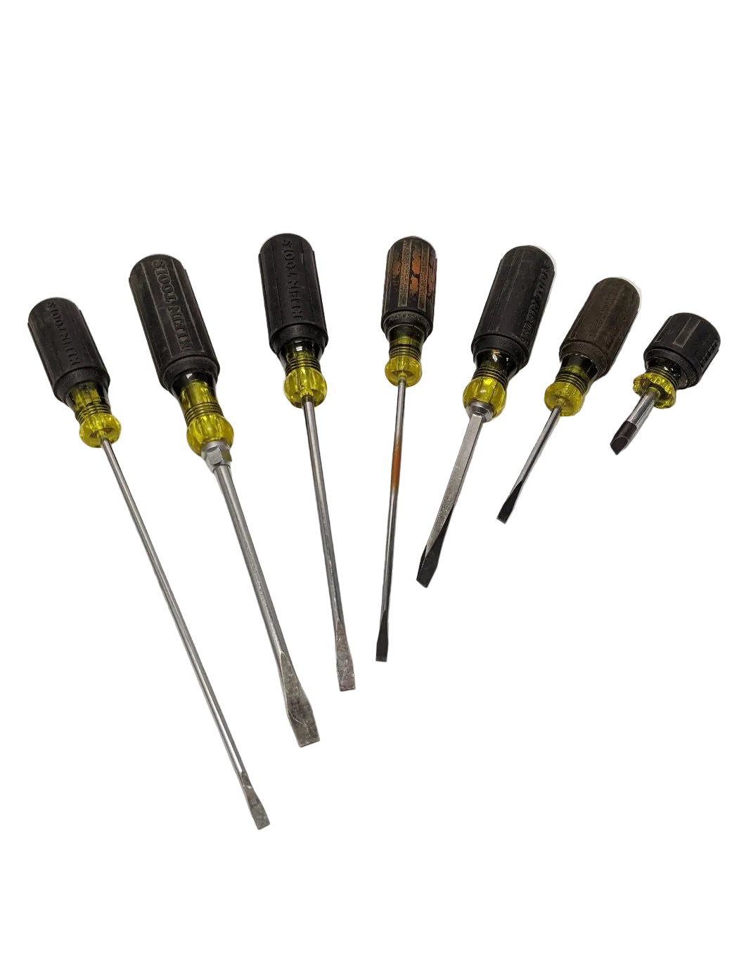 *Lot of 7* Used Klein Tools Flathead Screwdriver Set