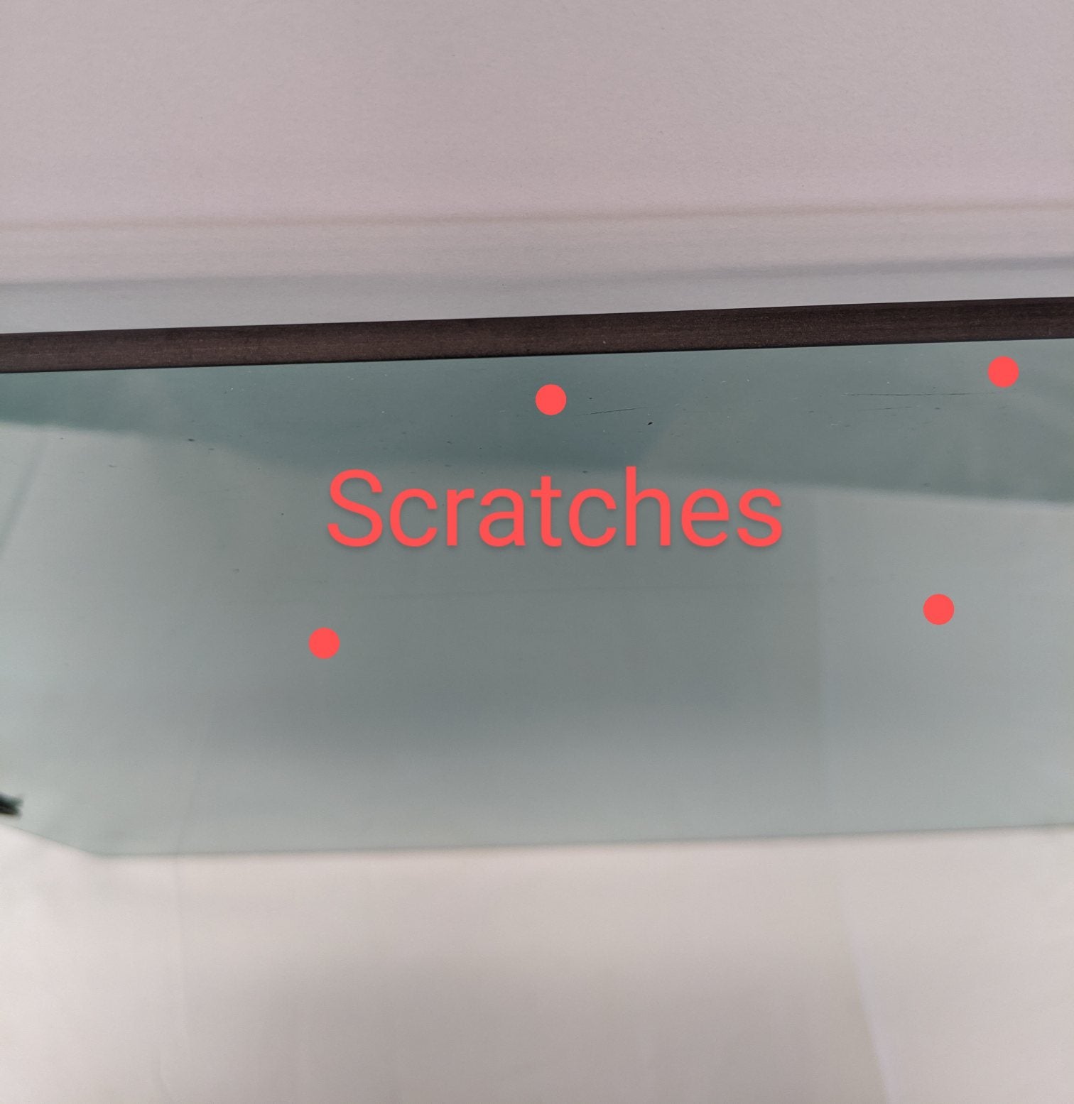 Used Freightliner FLD RH Manual Tinted Door Window Glass - P/N 18-17450-001 (10098486968636)