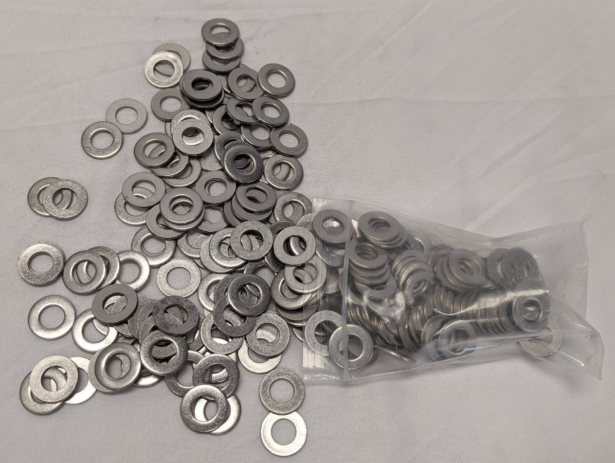 5/16" Stainless Steel 18-8 Washers - Lot of 200 - Corrosion Resistant Flat Washers