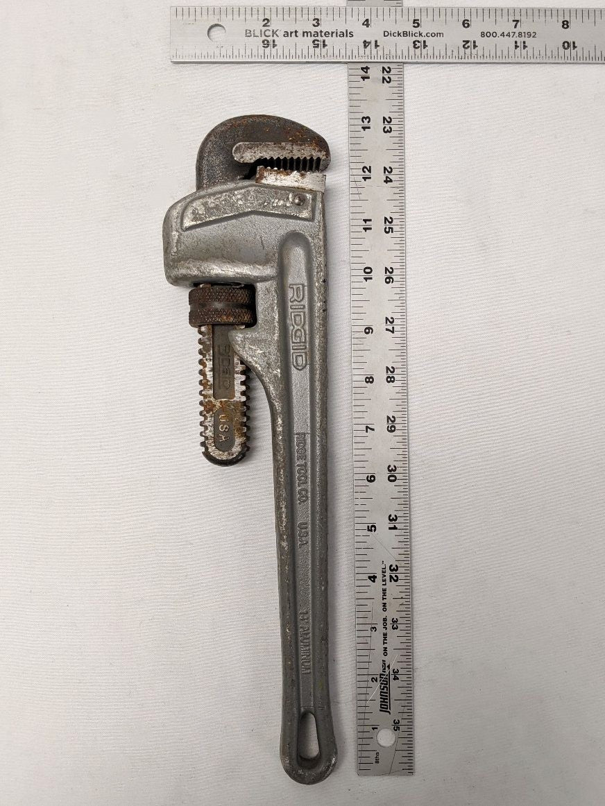*Lot Of Two* Used Ridgid (2) 14" Aluminum Straight Pipe Wrenches