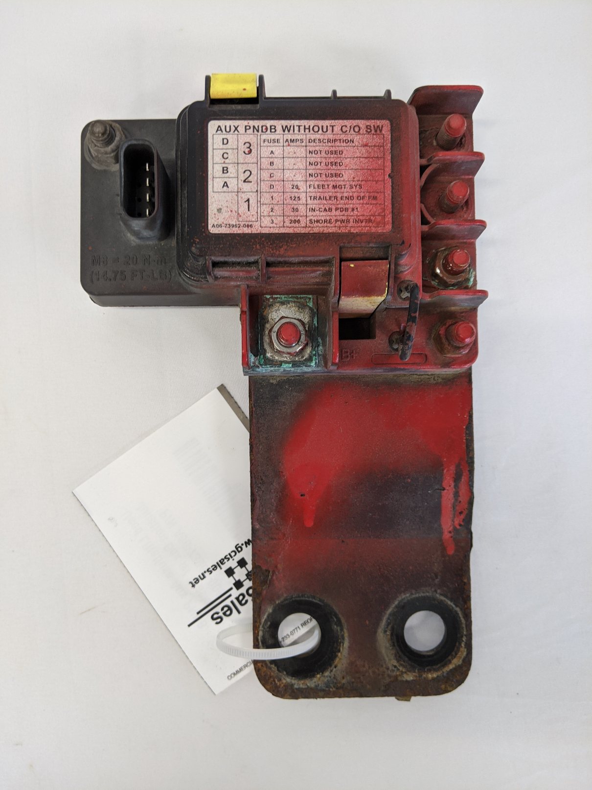 Used Littelfuse Aux PNDB Junction Box w/ Bracket - P/N A06-73962-006
