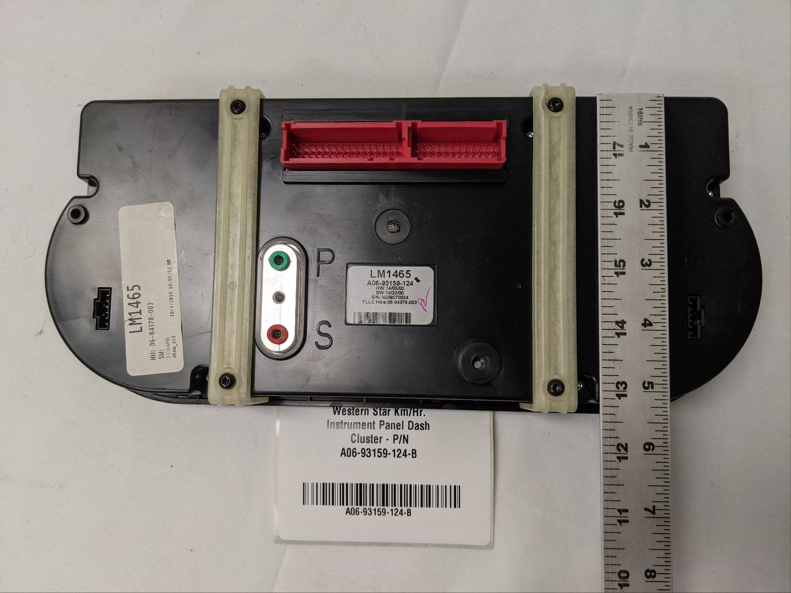 Western Star Km/Hr.  Instrument Panel Dash Cluster - P/N  A06-93159-124-B