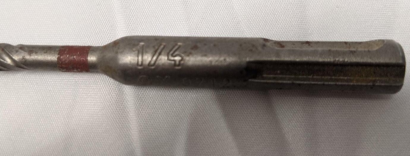 1/4" Masonry Drill Bits | Lot of 5 | SDS Plus | Dewalt Hilti | 6.5"-7.5"