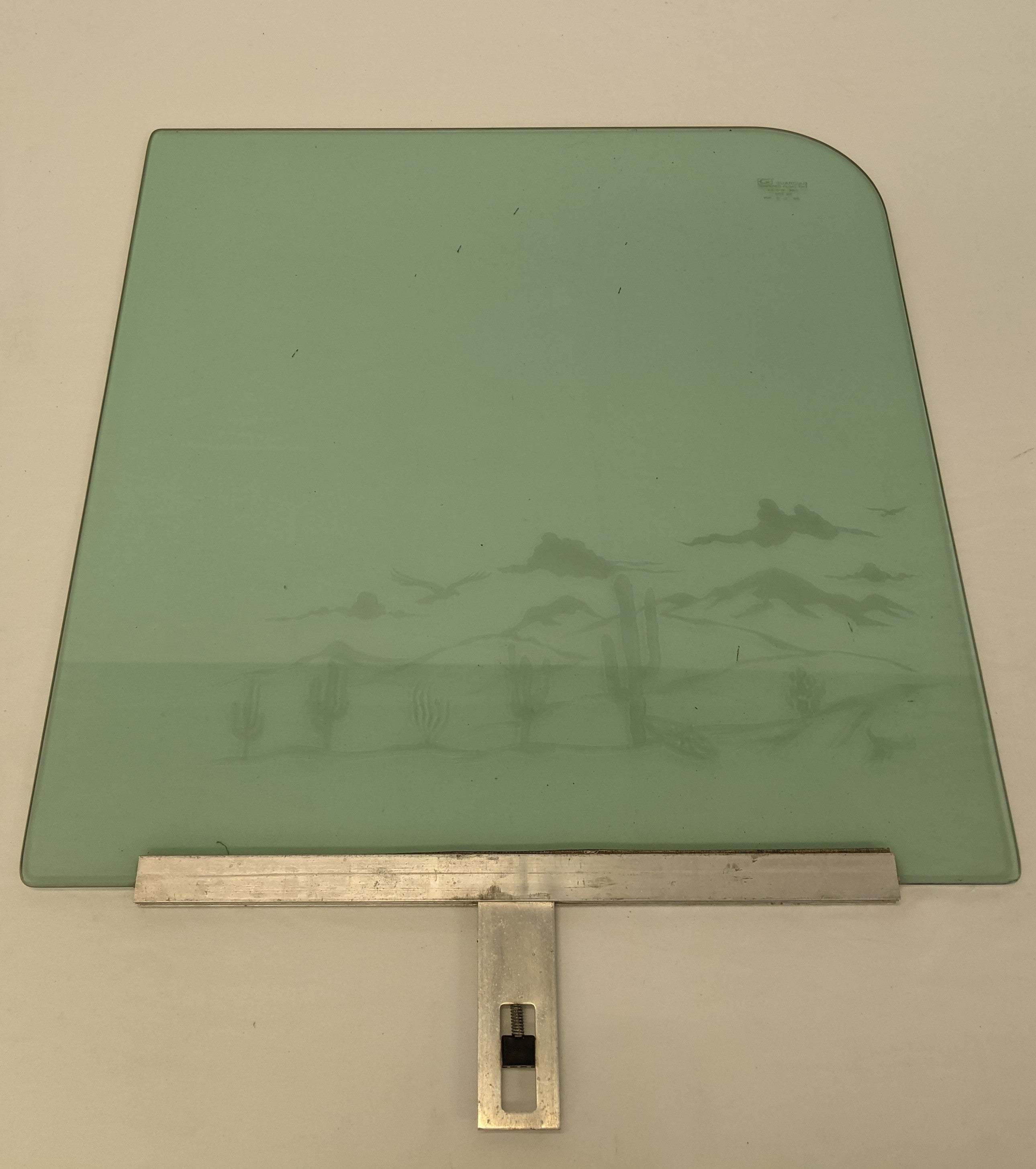 Used Freightliner FLD RH TNT Air Op Door Window Glass w/ Etching-P/N 18-17450-001 (10098627117372)
