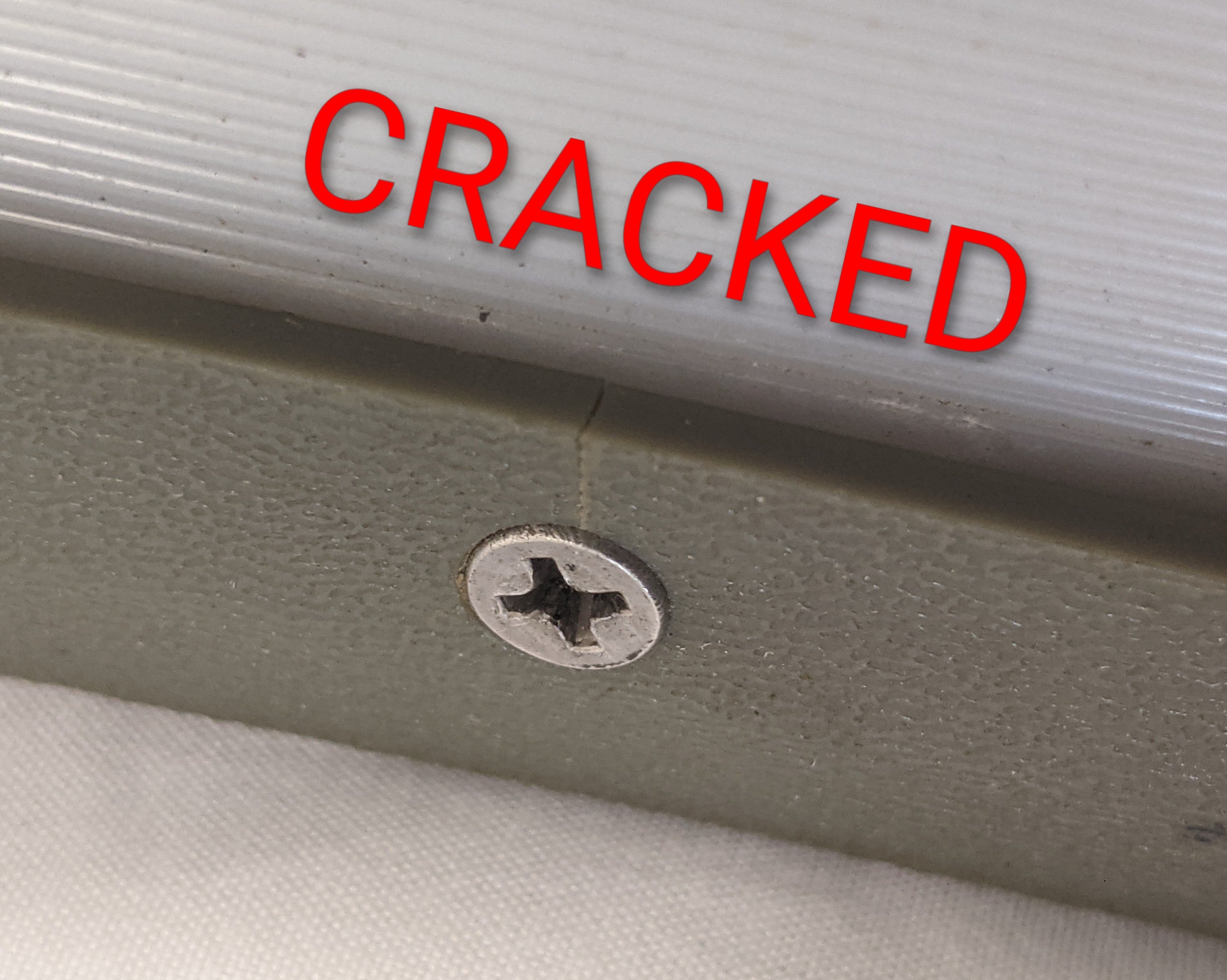 Damaged Thin-Lite Freightliner FLD Fluorescent Interior Light - P/N TLC 723F