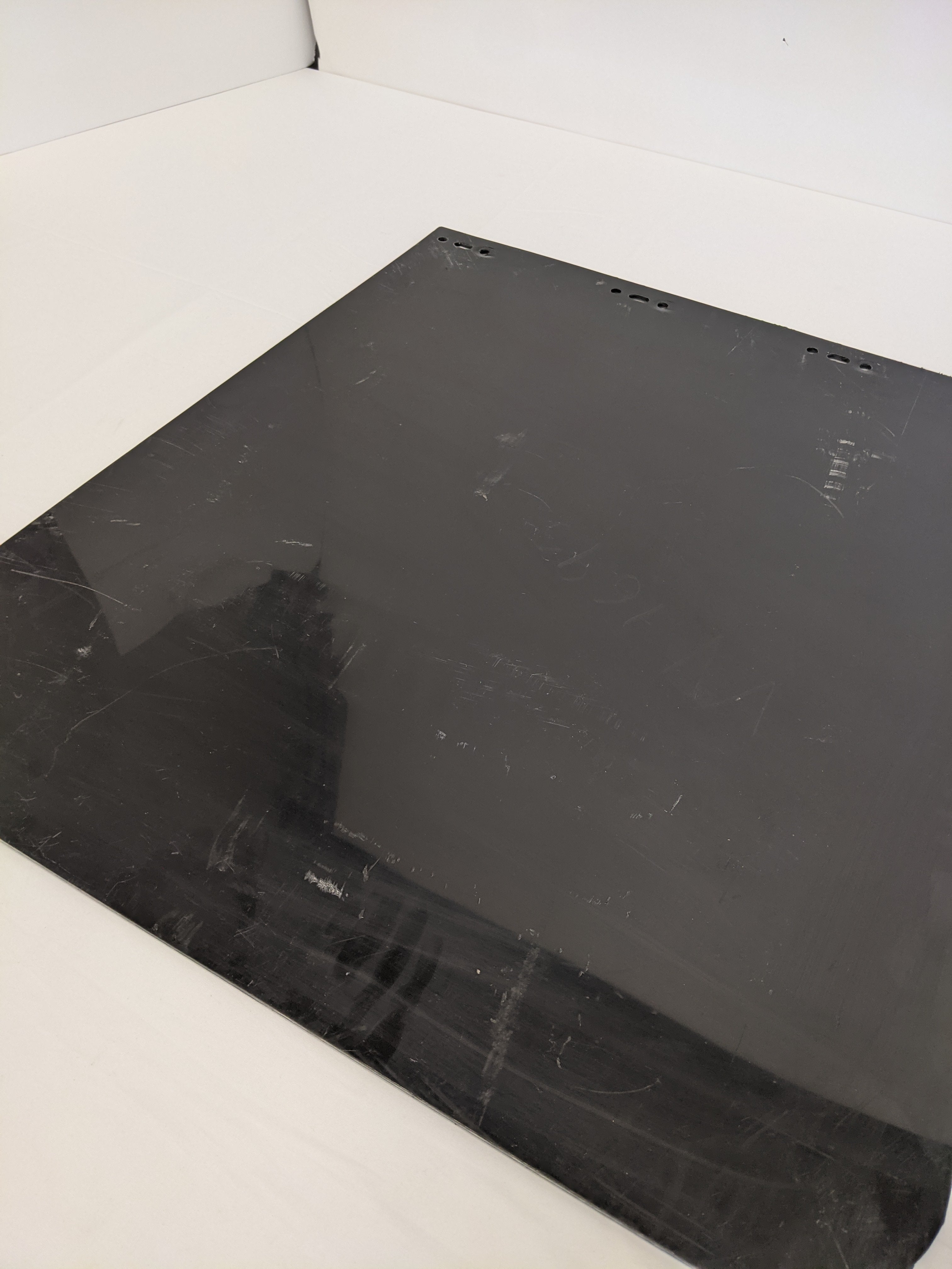 *Set Of 2* Used LH, RH 27" Black Straight Mud Flap w/ FTL Logo -P/N 22-69608-203