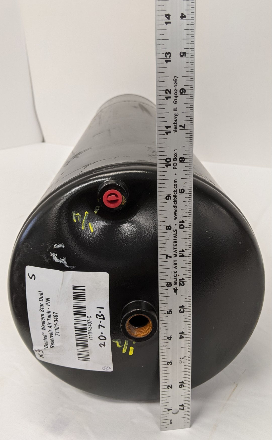 *Dented* Western Star Dual Reservoir Air Tank - P/N 71101-3407 (10115977543996)