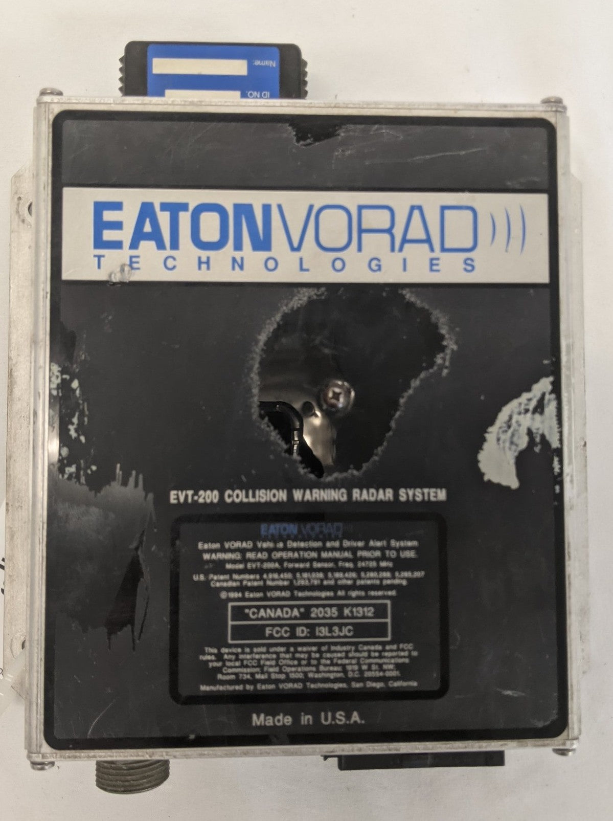 Used Eaton Vorad Tech Collison Warning Radar System CPU - P/N EVT 40907 103