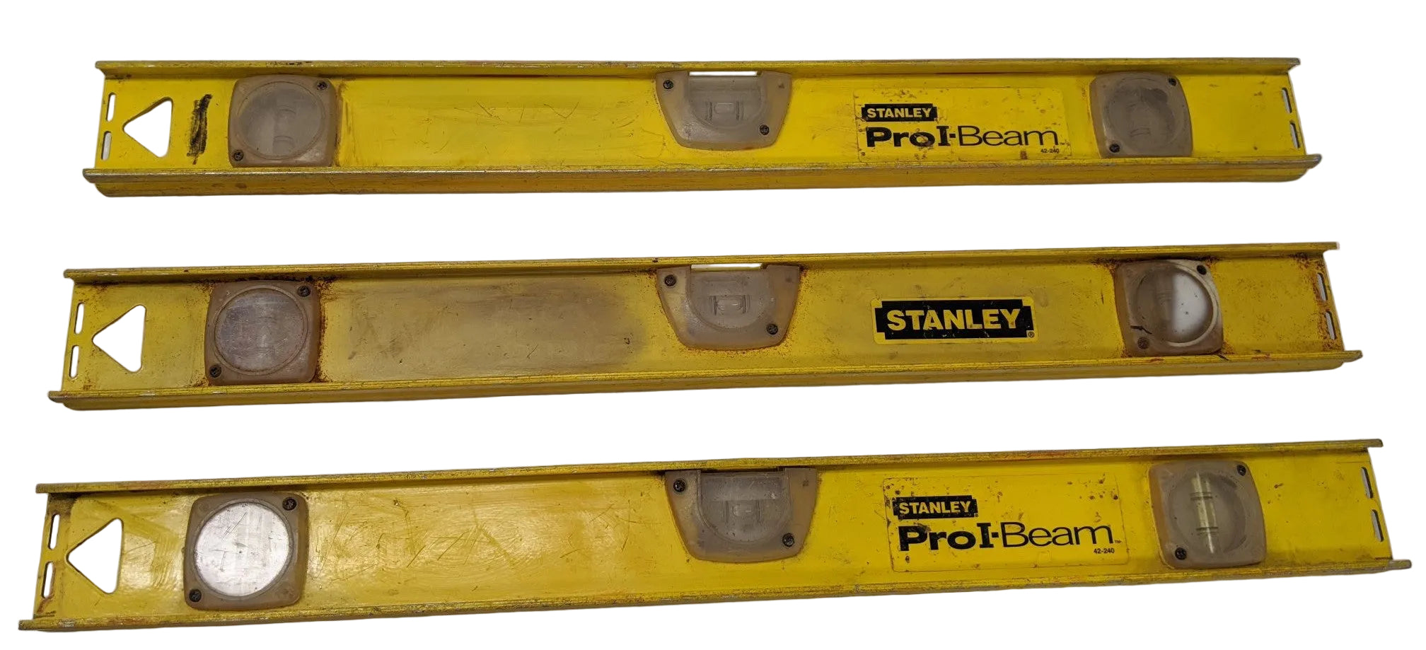 Stanley 24" Pro I-Beam Level (42-240) - Top Read - Lot of 3