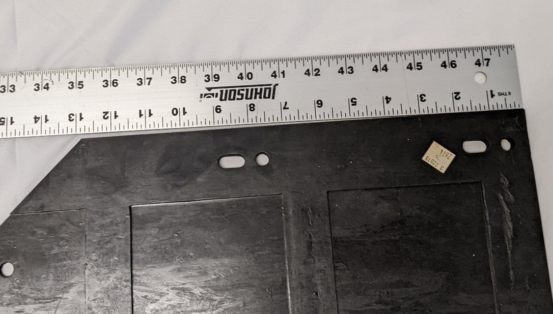 Western Star 24" LH Mitered Black Mud Flap Logo 22-69681-006
