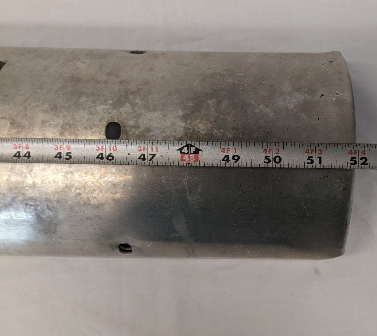 Used Freightliner 4 IN X 52 IN Vertical Exhaust Stack Shield- P/N 04-20538-000