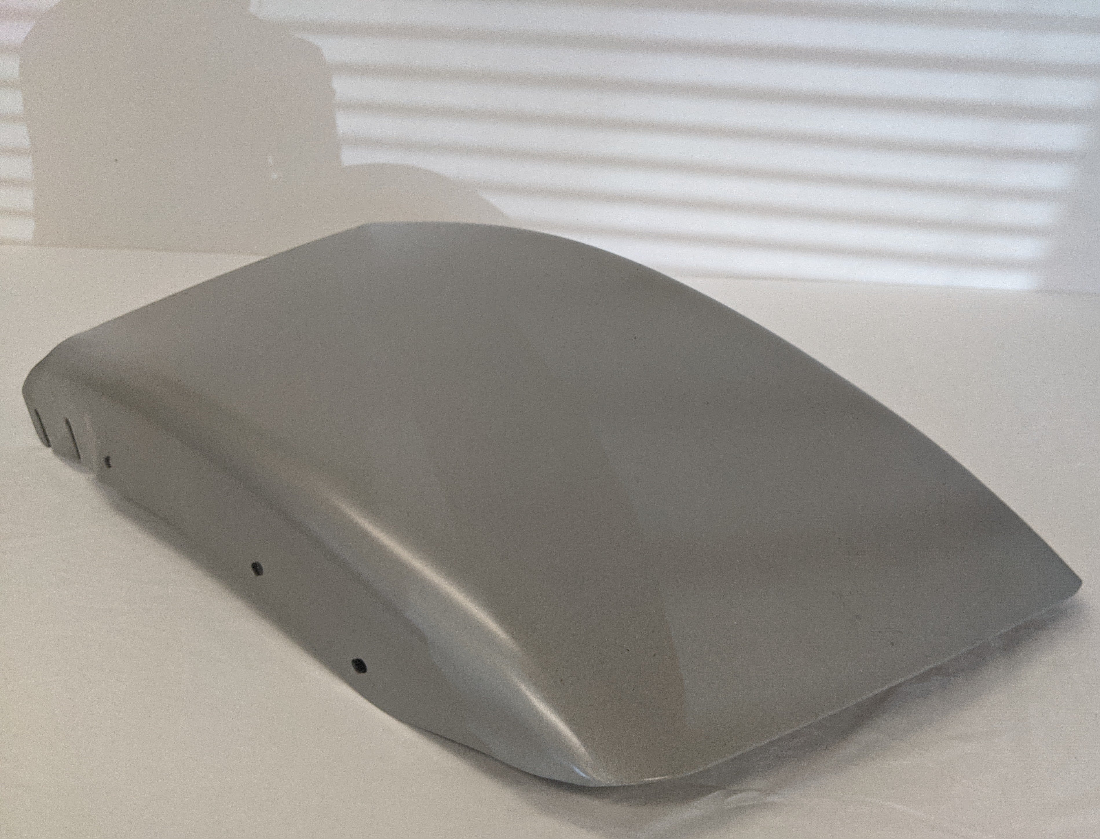 New Freightliner M2 RH Painted Silver Steel Bumper End - P/N  A21-26500-038 (10144199639356)