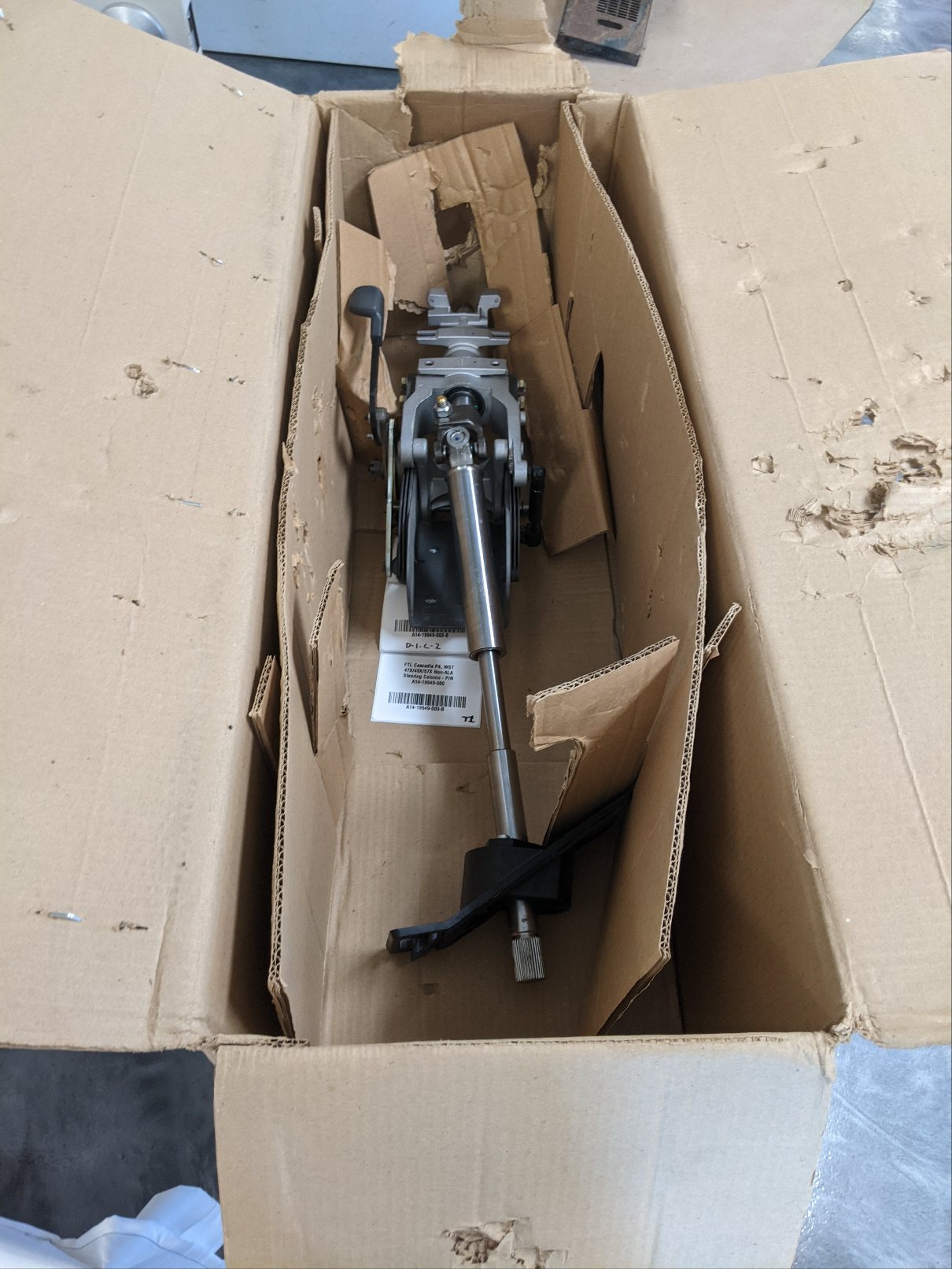 FTL Cascadia P4, WST 47X/49X/57X Non-ALA Steering Column - P/N A14-19949-000