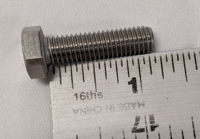 M8-1.25 x 30mm Stainless Steel Hex Bolts - A2-70, Fully Threaded, Lot of 50