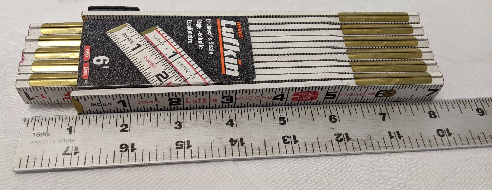 Lufkin Engineer Scale Folding Ruler 6 FT - Lot of 2 - 1066D
