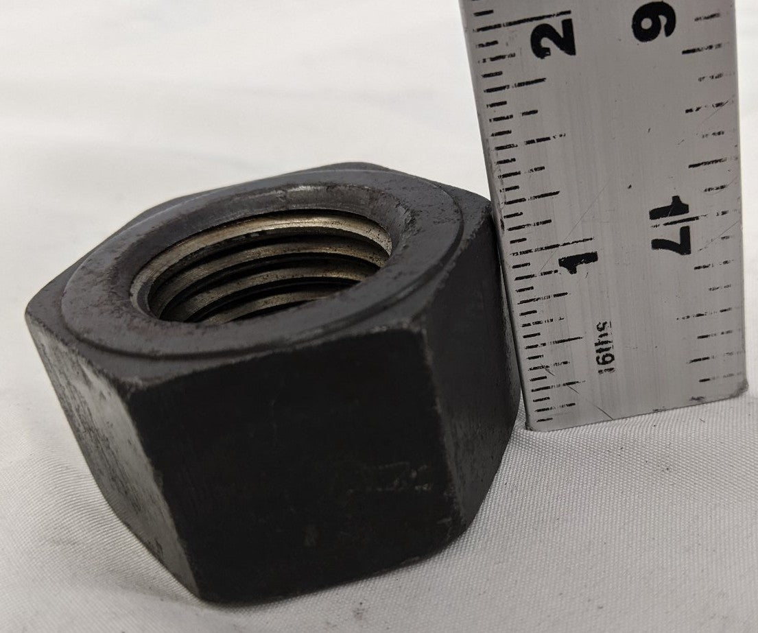 *Lot of 4* New 1-1/4"-7 Coarse Threaded Steel Black Oxide Nuts
