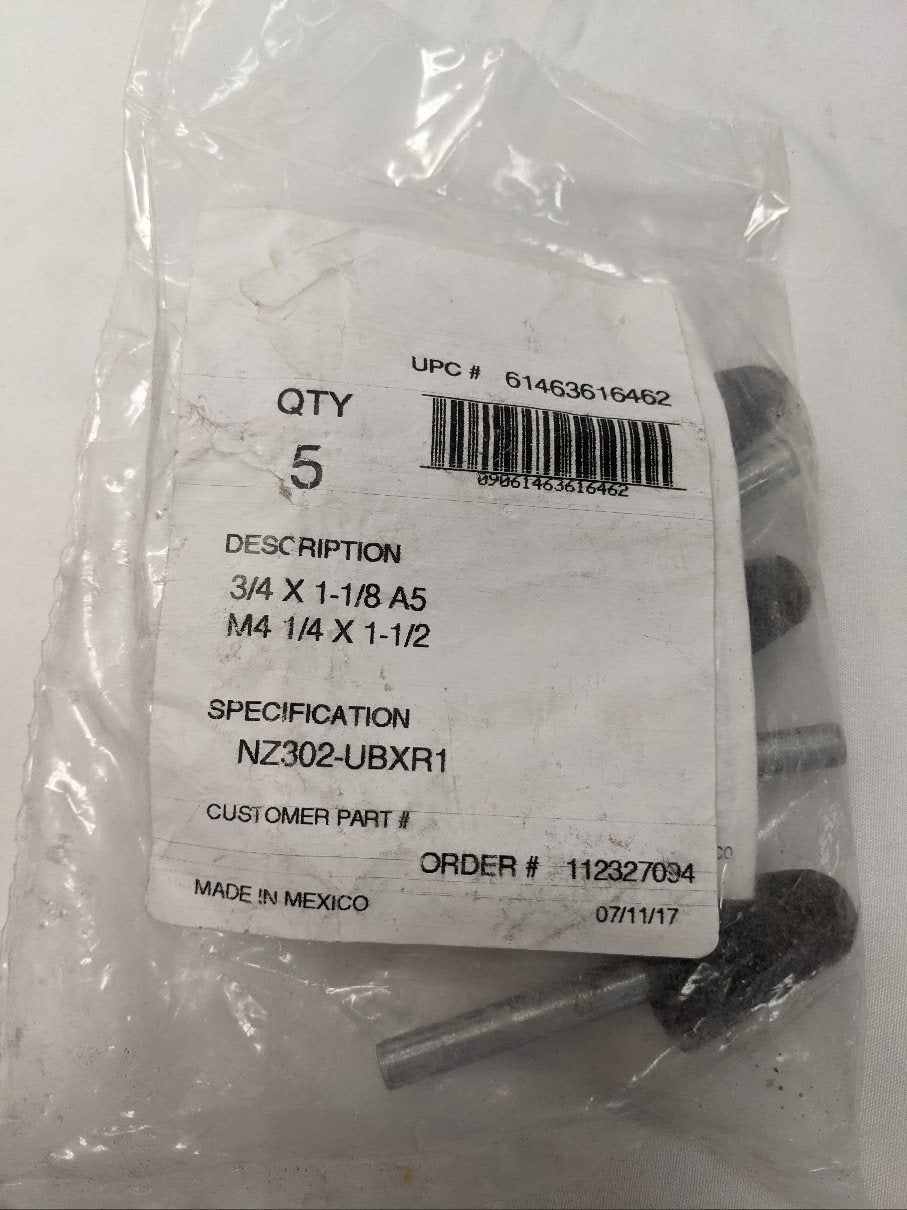 Norton A5 Charger Mounted Points | Lot of 5 | 3/4" x 1-1/8" | 30 Grit | M4