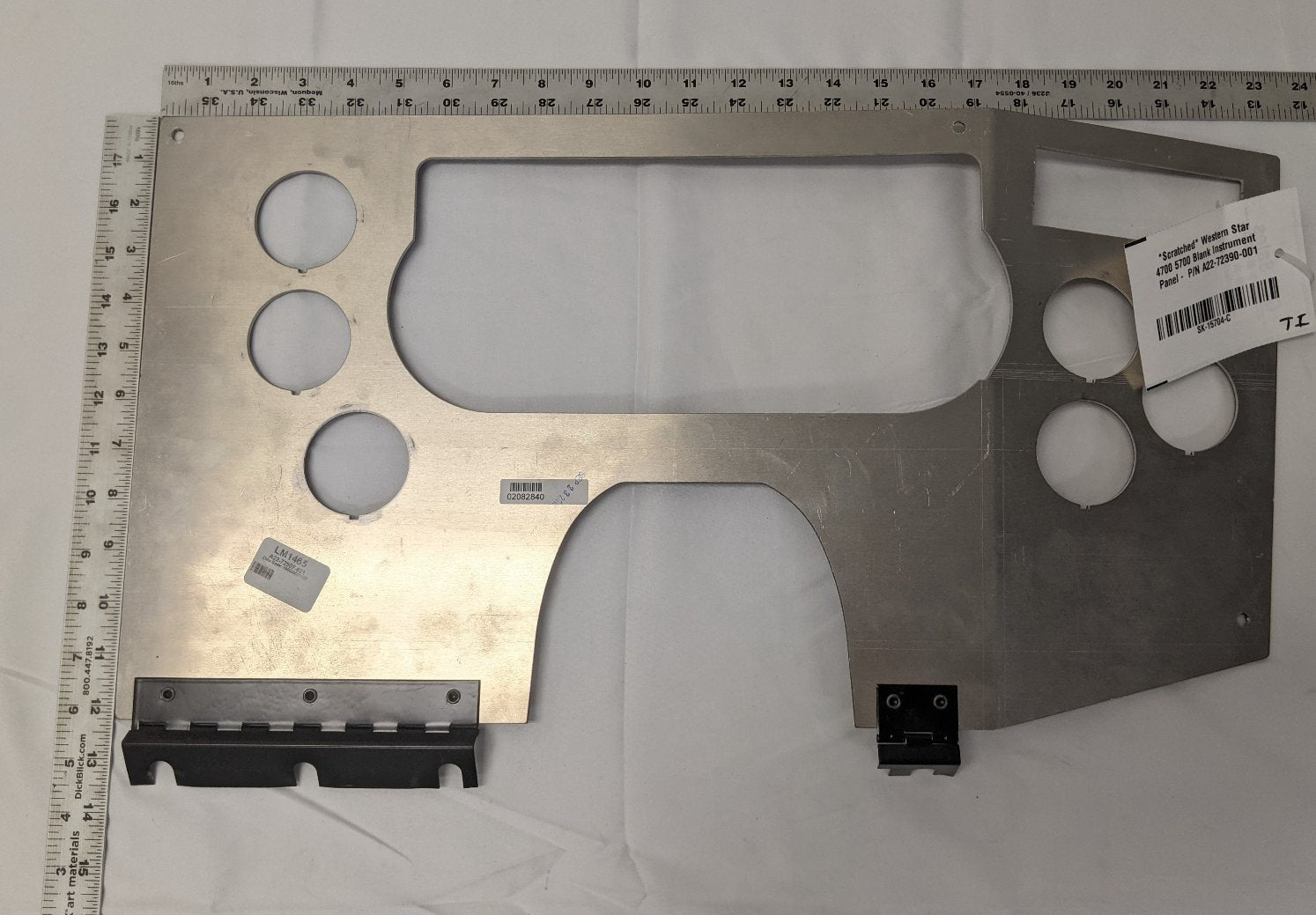 Used Western Star 4700 5700 Blank Instrument Panel -  P/N A22-72390-001