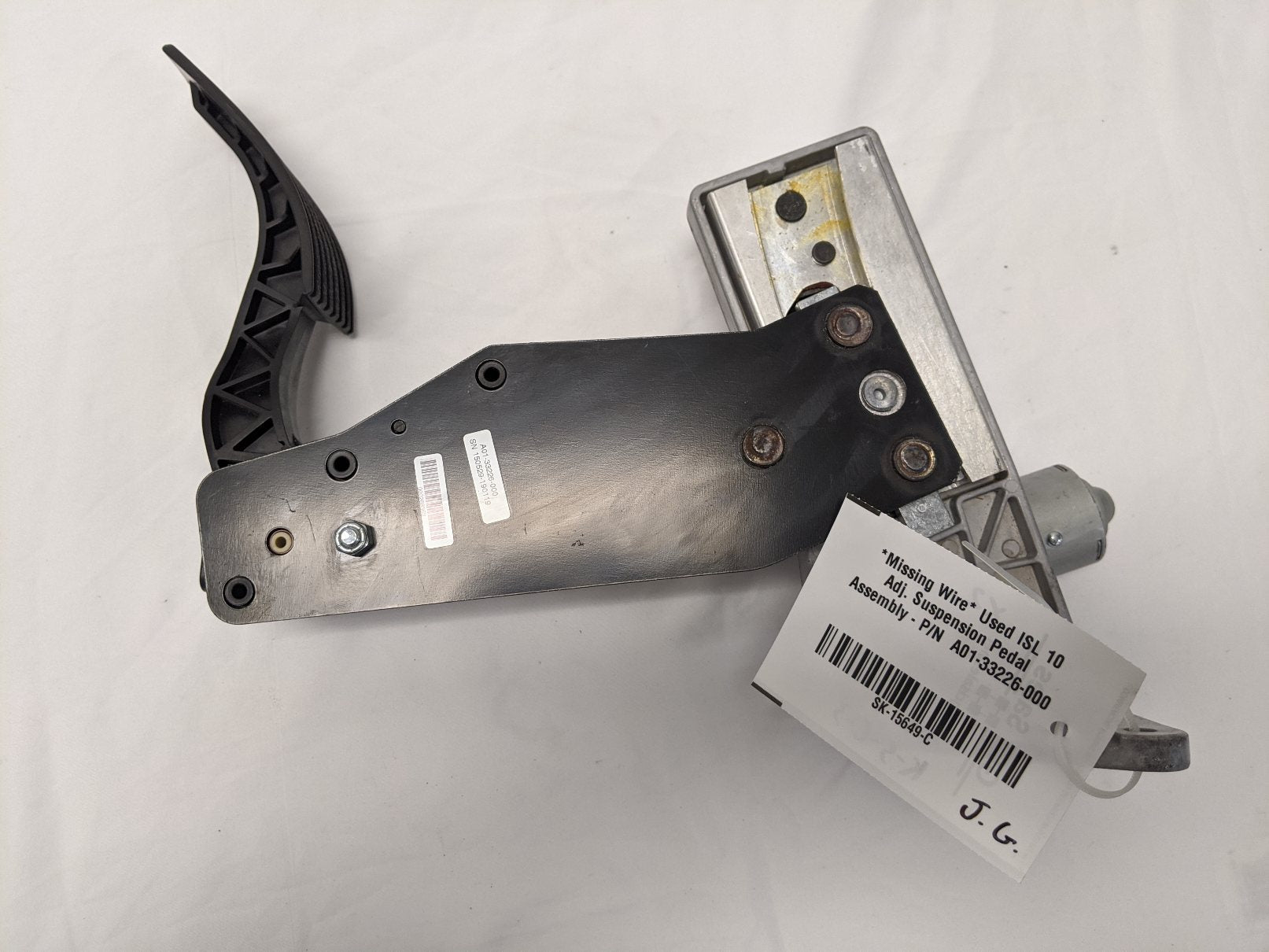*Missing Wire* Used ISL 10 Adj. Suspension Pedal Assembly - P/N  A01-33226-000
