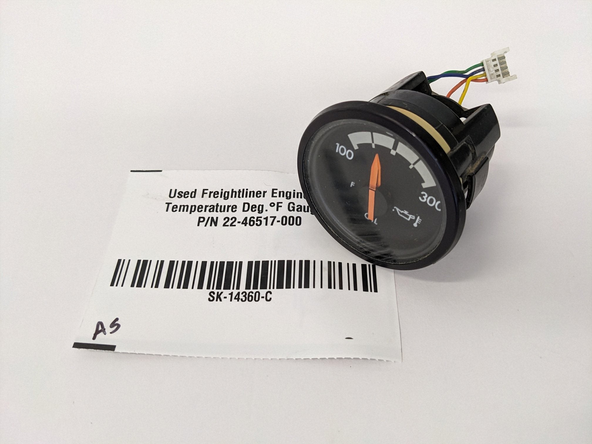 Used Freightliner Engine Oil Temperature Deg.°F Gauge - P/N 22-46517-000 (10106694631740)