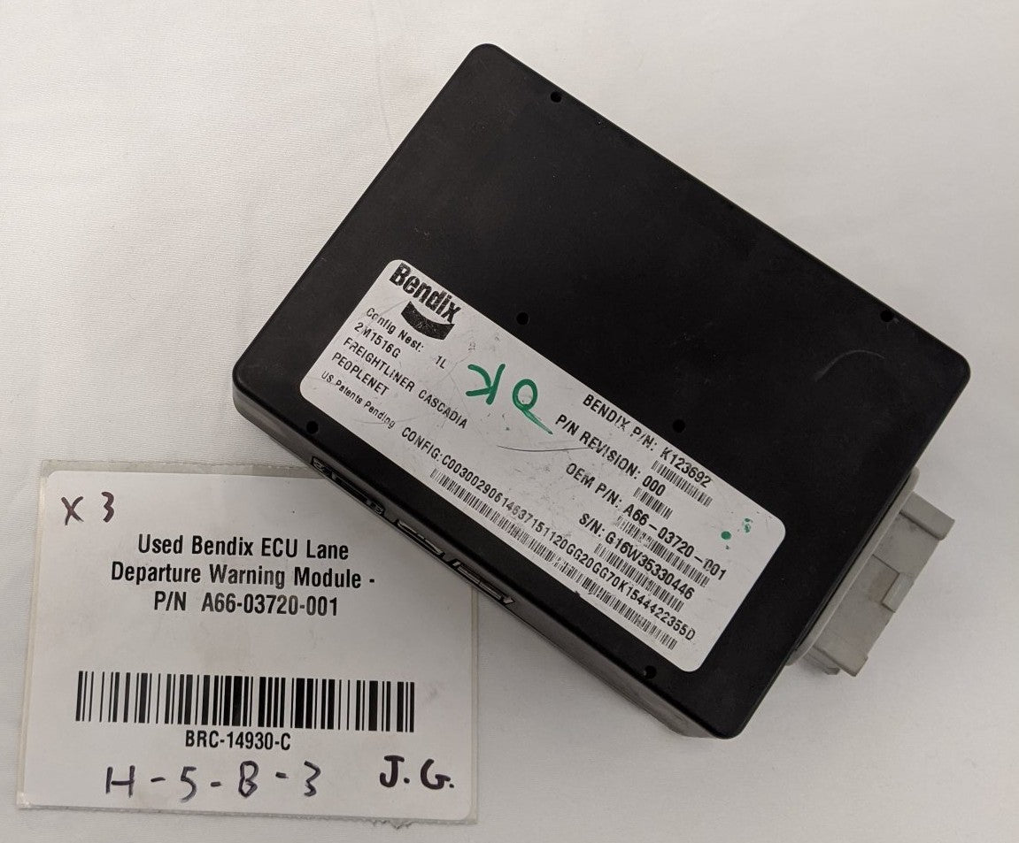 Used Bendix ECU Lane Departure Warning Module - P/N  A66-03720-001