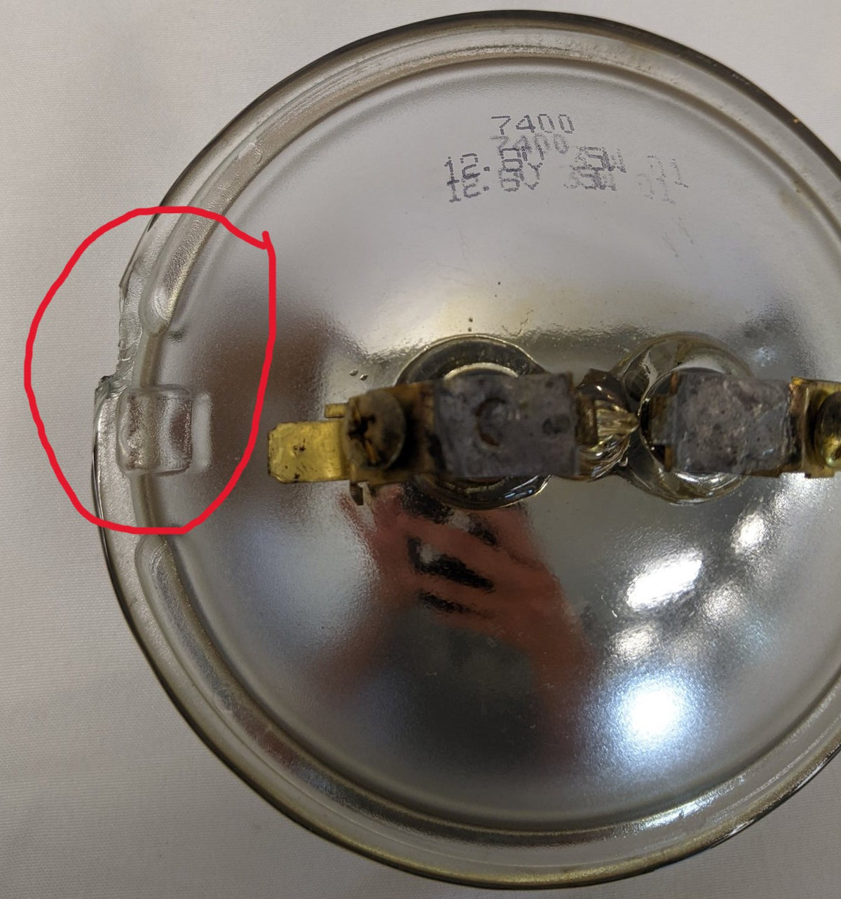 Damaged Grote Amber Beacon Strobe Light - P/N A06-71876-000