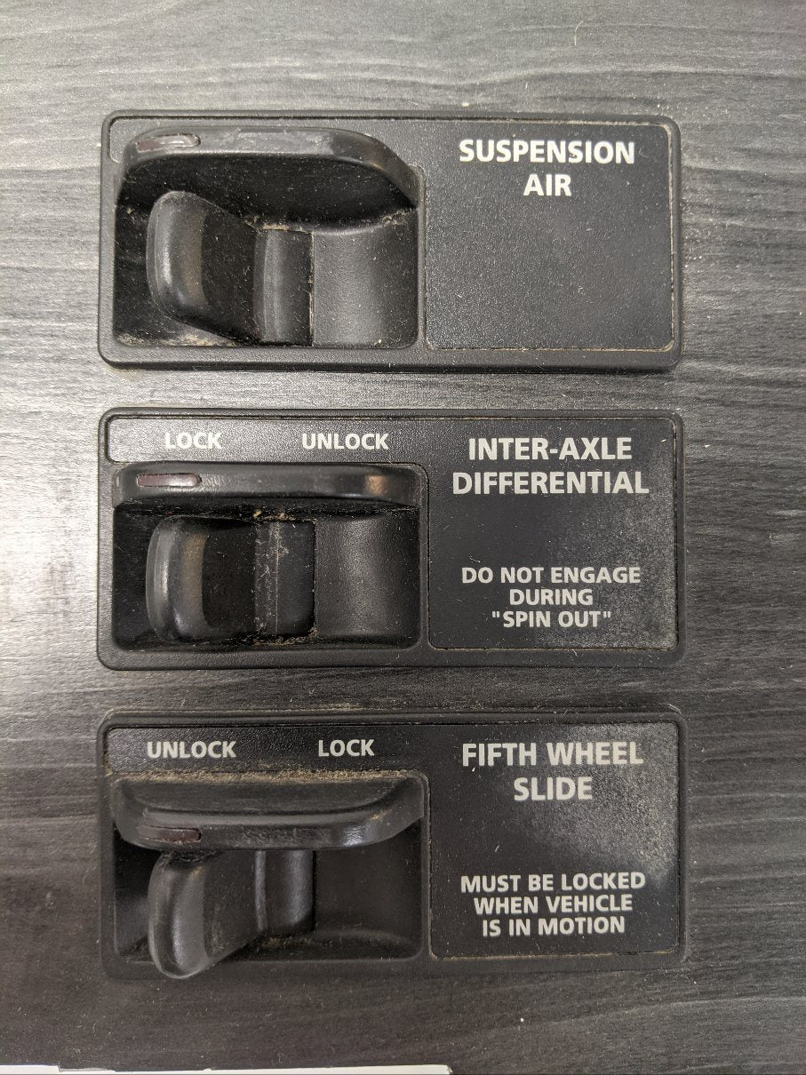 Used Freightliner Columbia Auxiliary Instrument Dash Panel -P/N  22-45867-010