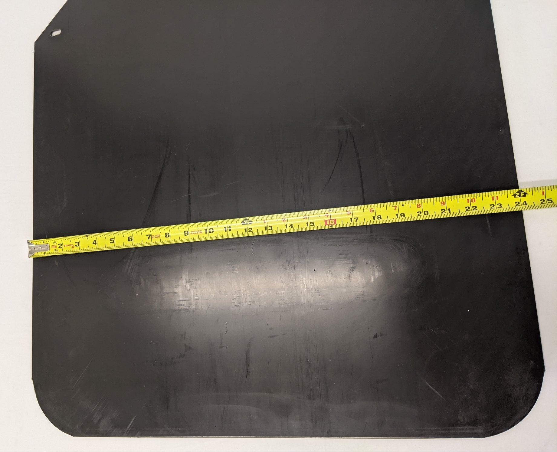 Freightliner RH Rear Black Plastic Mud Flap w/ Logo - P/N 22-69608-262