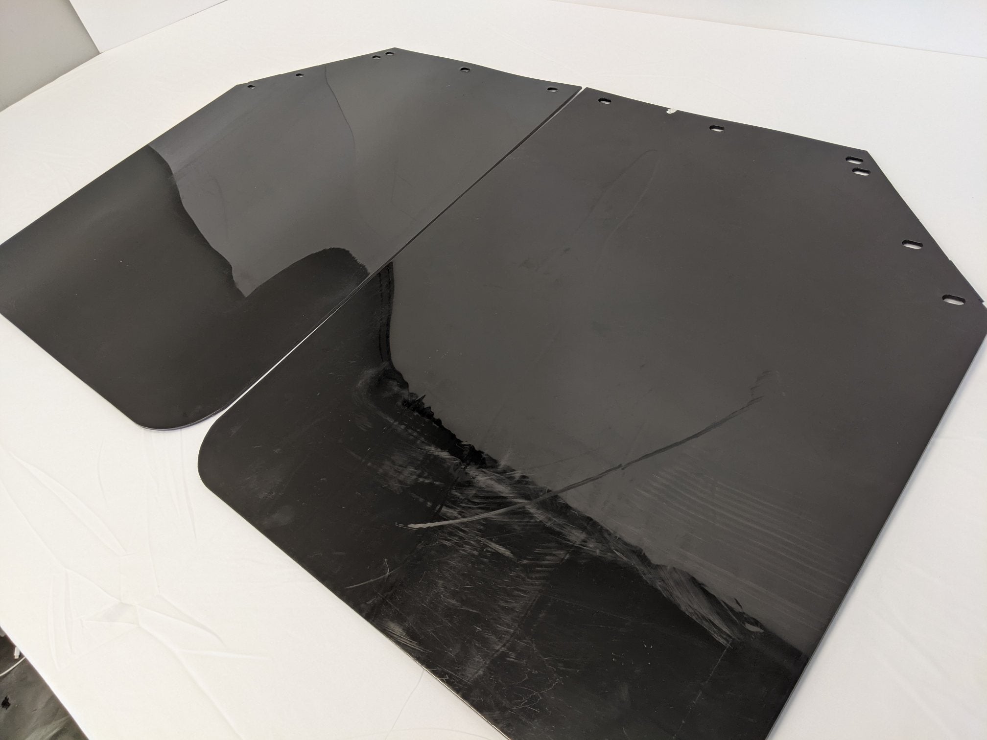 *Set Of 2* FTL RH & LH Rear Black Mud Flaps w/ Logos - P/N 22-69608-262, -252