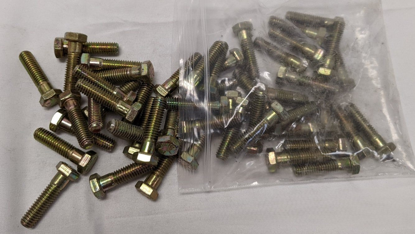*Lot of 50* New 3/8"-16 x 1 1/2" Partly Threaded Coarse Grade 8 Steel Hex Bolts