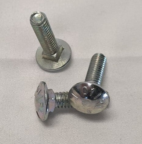 *Lot of 50* New 1/4"-20 x 1" Fully Threaded Grade 5 Coarse Steel Carriage Bolts