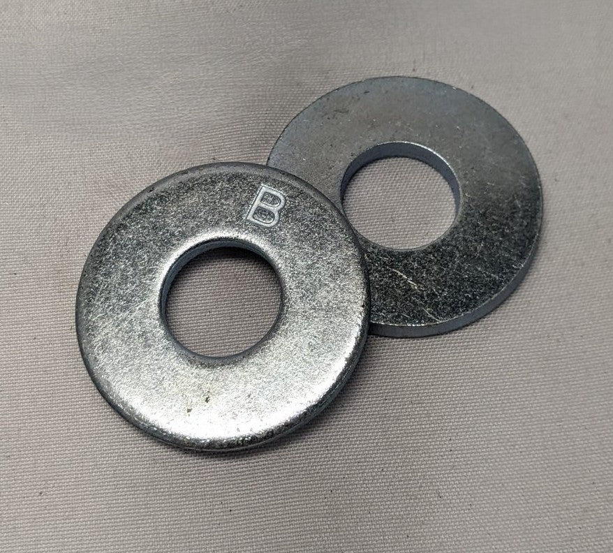 *Lot of 100* New 1/2" x 1 3/8" x 1/8" Zinc Plated Steel B Washers