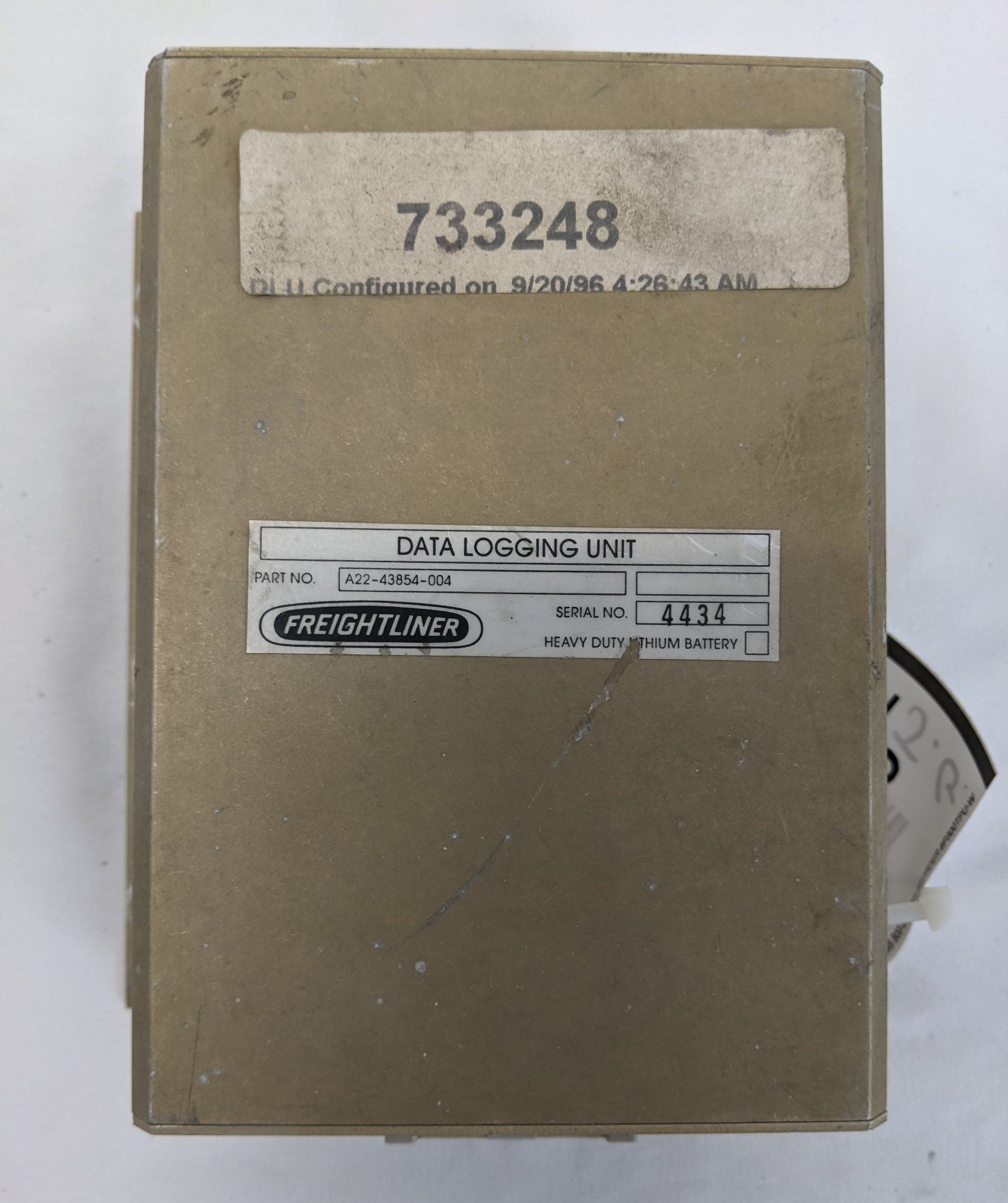 Used Freightliner 640KB Data Logging Unit - P/N A22-43854-006 (10175090557244)
