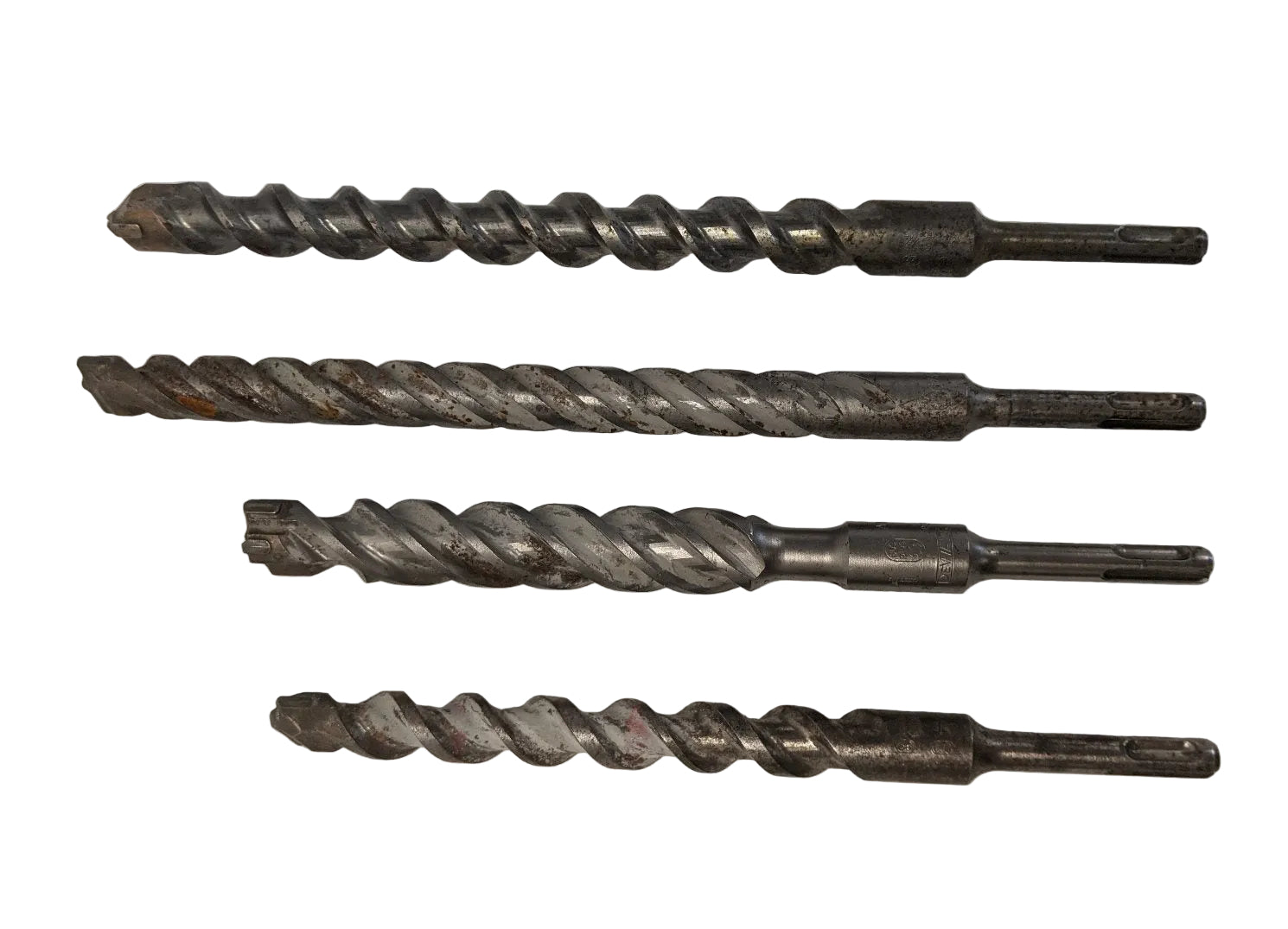 SDS Plus Masonry Drill Bits | Lot of 4 | 3/4" 7/8" 1" | Dewalt | 10"-12"