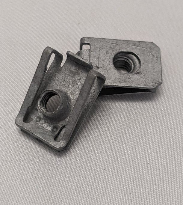 100 M6X1 Galvanized Steel Spring U-Clip Nuts